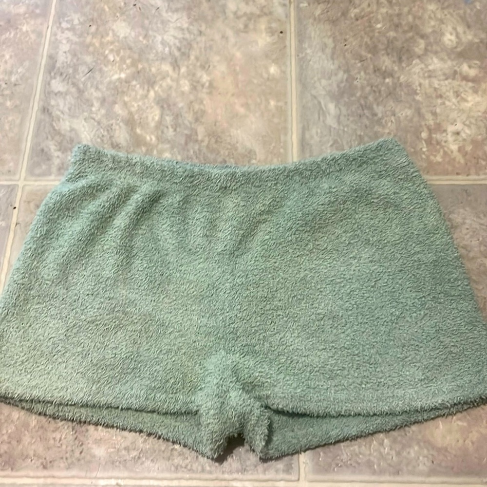Women’s fuzzy sleep shorts